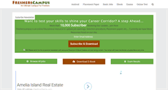 Desktop Screenshot of fresherscampus.com