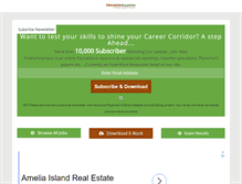 Tablet Screenshot of fresherscampus.com